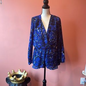 Romper/Jumper elastic waist & ruffled hem